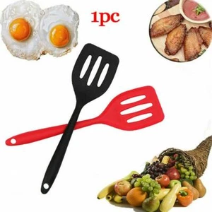 Silicone Spatula Nonstick Fish Slice Egg Kitchen Shovel NewUs- - Picture 1 of 14