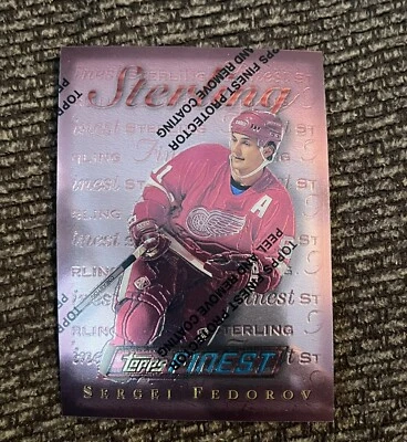 1995-96 Topps Finest Hockey #95 SERGEI FEDOROV Bronze - Image 1 of 2