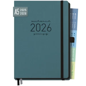 Chäff-Timer Deluxe 2025/2026 / 18 Monate / A5 / Petrolgrau / Häfft-Verlag - Bild 1 von 7