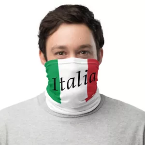 Italienische Flagge atmungsaktiv Gesichtsbedeckung Mundbedeckung Biker Bandana Laufen Hals Gamasche - Bild 1 von 3