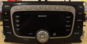ORIGINALE SONY FORD MONDEO FOCUS S-MAX GALAXY MP3 LETTORE CD AUDIO RADIO CON CODICE - Foto 1 di 1
