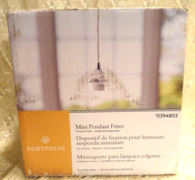 PORTFOLIO CROMO TRANSICIÓN CILINDRO COLGANTE LUZ #0394803🌟 Foto 1 de 4