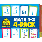 School Zone Math 1-2 Flash Cards 4-Pack