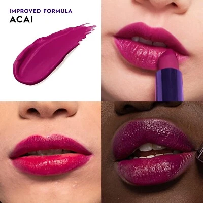 Urban Decay Creme de Açaí Longwear Vice Batom 0,11 oz Tamanho Completo Novo Na Caixa - Imagem 1 de 3