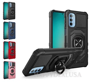 For Motorola Moto G Stylus 2022 5G ShockProof Armor Rugged Cover Case Stand Ring - Picture 1 of 29