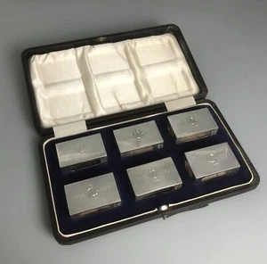 Antique Boxed Silver Match Box Sleeves Atkins London 1935 ALZX - Picture 1 of 3