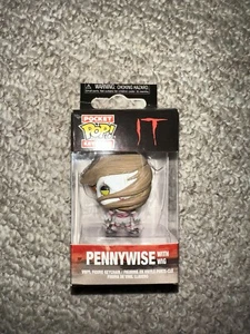 FUNKO POP! IT Pennywise with Wig Pocket Pop Keychain Brand New in Box - Picture 1 of 6