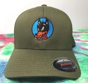 Grateful Dead Wolf Embroidered Flexfit Ball Cap Black, Navy or Olive S/M L/XL 2X - Picture 1 of 11