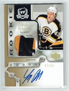 06-07 UD The Cup  Yan Stastny  /43  Gold Spectrum  Rookie  Patch  Auto