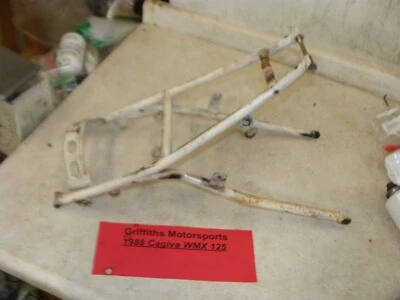 Cagiva WMX 125 1988 fabricante de equipos originales Ahrma WRK trasero subbort soporte subchasis  Foto 1 de 4