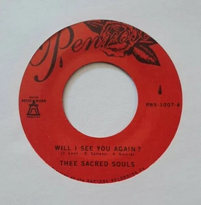 THEE SACRED SOULS - WILL I SEE YOU AGAIN? - IT'S OUR LOVE - 45 NEW REISSUE 1007 - Imagen 1 de 3