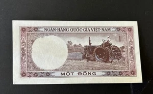 54603 Banknote 1964 Vietnam 1 Dong Note Paper Money Currency Bill UNC - Picture 1 of 2