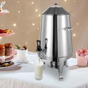 13L Hot Beverage Dispenser Coffee Chafer Stainless Steel Hot Drink Tea Dispenser - Picture 1 of 19