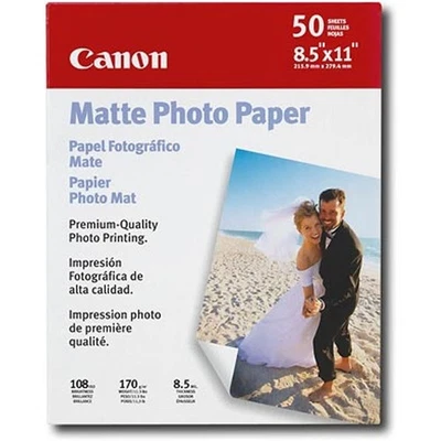 5 Packs Canon Photo Paper Plus Matte 8 1/2 x 11 50 Sheets - Image 1 of 3