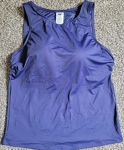Sujetador acolchado cuello alto liso modesto para mujer azul marino 16 D Lands' End S108 - Imagen 1 de 5