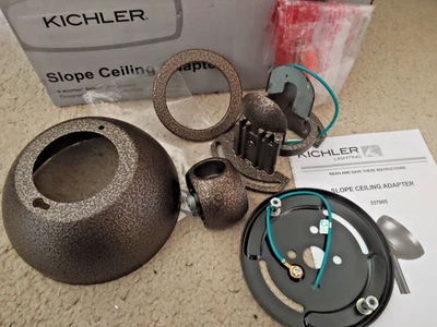 Kichler Slope Adapter, Weathered Copper Powder Coat - 337005WCP - Image 1 of 4
