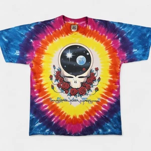 VINTAGE Grateful Dead Hemd Herren Large Batik Space Your Face flüssigblau USA - Bild 1 von 19