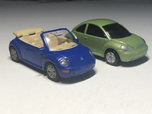 Lot Volkswagen New Beetle & Cabrio Welly / Siku 1/55 Diecast Mint lose 1/64 Rnge - Bild 1 von 7