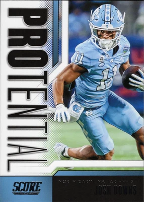 2023 Panini score Josh Downs #11 North Carolina Tar Heels Score Protential NFL - Image 1 of 2