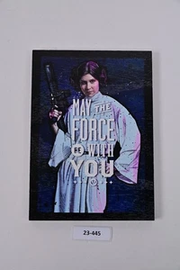 Hallmark Star Wars Princess Leia May the Force be with You Wood Quote Sign - Picture 1 of 1