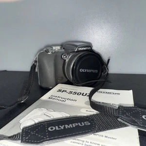 Olympus SP-550UZ Digital Camera 7.1 Megapixel 18x Zoom Working BROKEN SCREEN - Picture 1 of 17