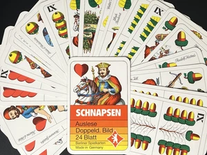 Vintage German Playing Cards Berliner Spielkarten Schnapsen 24 Blatt Deck - Bild 1 von 11