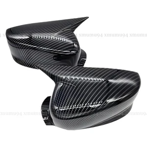 Carbon Fiber Ox Horn M-Style Side Mirror Cover Cap For 2014-2017 Honda Accord - Picture 1 of 4