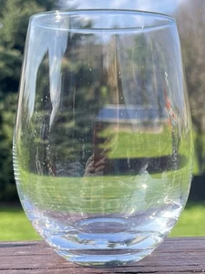 ~ 18 Oz ~ 4.75” Tall Clear Glass Stemless Red Wine Glass Restaurant Replacement - Picture 1 of 7