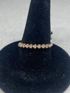 10K Rose Gold Diamond Band - Picture 1 of 6