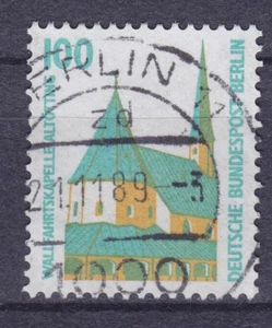 Berlin 1989 Sehenswürdigkeiten Mi-Nr. 834 A R gelaufen Rollenmarke Nummer 035 - Bild 1 von 2