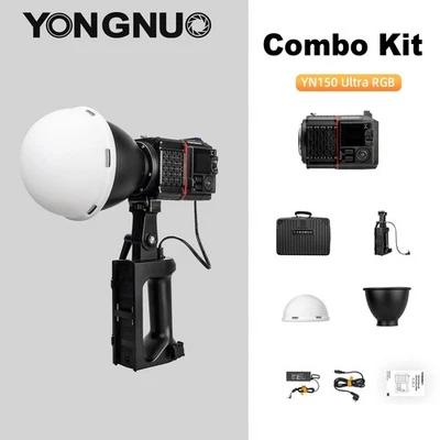 YONGNUO YN150 Ultra RGB Bi-Color LED Video Light Outdoor Fill Light Bowens Mount - Image 1 of 4