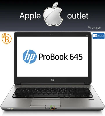 NOTEBOOK HP PROBOOK 645 G2 14" PC PORTATILE AMD PRO A8 SSD128GB RAM8GB GRADO B 4 - Immagine 1 di 4