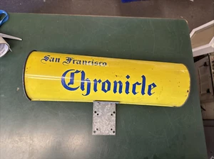 Vintage San Francisco Chronicle Zeitungsbox verzinktes Metallrohr - Bild 1 von 20