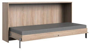 Schrankbett Juist Tagesbett 120x200cm eiche sägerau 18720 horizontal klappbar - Bild 1 von 6