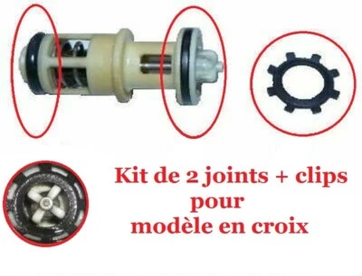 JOINT + CLIPS REPARATION SUPPORT FILTRE A GASOIL MODELE CROIX PEUGEOT EXPERT - Photo 1/3