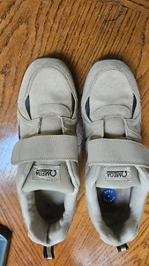 Omega Comfort Zone Herren Sneaker gebraucht creme khaki braun - Gr. 12D - Bild 1 von 8