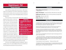 Motorcycle Data Sheet - Honda - Nighthawk 750 Competitor Analysis 1994 (DC576)