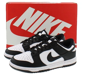 Mujer Nike Dunk Zapatos Retro Bajos Años 80 Bloque de Color Cuero Panda, DD1503-101 - Imagen 1 de 10