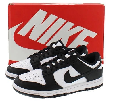 Women's Nike Dunk Low Retro Shoes '80s Color Block Panda Leather, DD1503-101 - Image 1 of 4