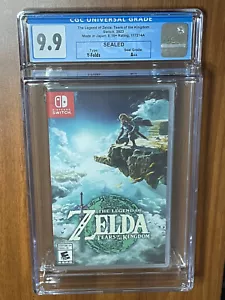 2023 Switch THE LEGEND ZELDA TEARS of the KINGDOM CGC Graded 9.9 Y-Fold Seal A++ - Bild 1 von 8