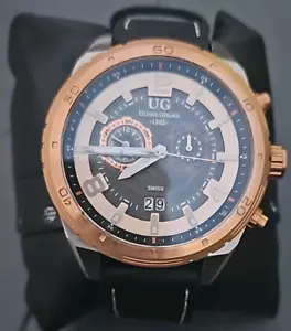 Ulysse Girard Bombardier Swiss Made vergoldete Saphirglas Uhr - Bild 1 von 4