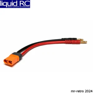 Spektrum XCA504 IC5 Device Charge Lead 6 inch ; 13 AWG / 4mm Bullet - Picture 1 of 2