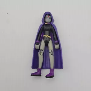 Teen Titans GO! RAVEN 3.5” Bandai 2003 Figure DC Comics With long Cloak Rare - Picture 1 of 2