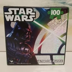 Star Wars Ultra Foil Puzzle Luke -Darth Vader 100 Pieces Box Opened - Sealed Bag - Picture 1 of 3
