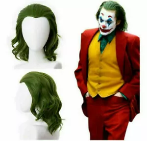 Joker Arthur Fleck Joaquin Phoenix Cosplay Wig Curly Hair 35cm Halloween Prop - Picture 1 of 6