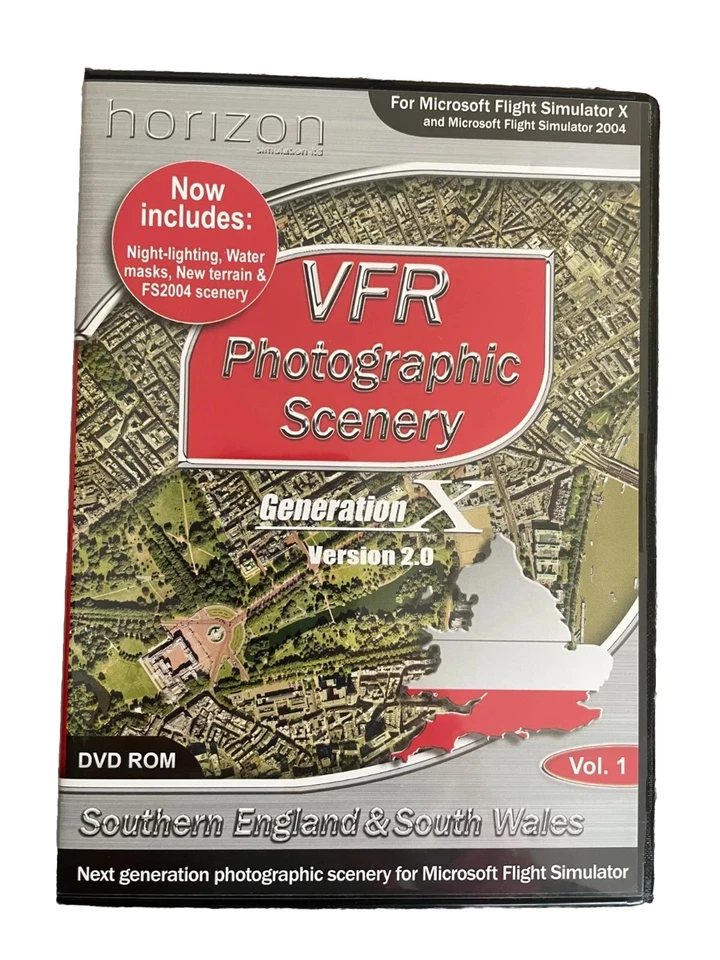 Horizon VFR Photographic Scenery Gen. X Version 2 Vol. 1 South England & S Wales - Image 1 of 1
