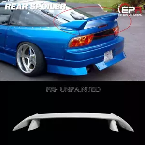 Rear Trunk Spoiler Boot Wing Kit for Nissan 180SX JDM FRP Fiber Glass Unpainted - Bild 1 von 10