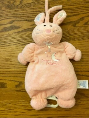 Kids Preferred pink Bunny Stuffed Baby Toy Plush Moon Night Night - Image 1 of 4