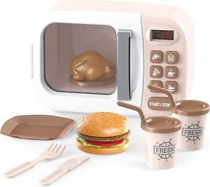 Microwave Kids Kitchen Play Set Boy Girl Play Cook Set Children Xmas B'day Gift - Picture 1 of 5