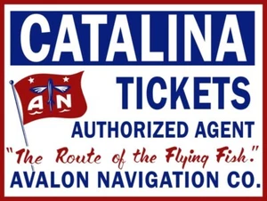 Catalina Island Avalon Navigation Airline NEW Sign 18x24" USA STEEL XL Size - Picture 1 of 1